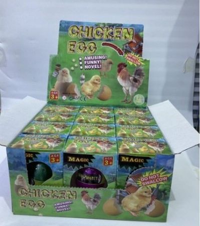 Vejce rostoucí kuřátko 6 cm