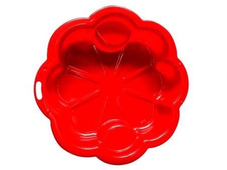 Pískoviště květina - červené 107x107 cm