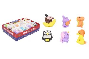 Guma mazací velký mix zvířátek