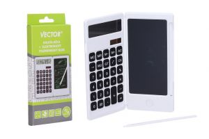 Kalkulačka + elektronický poznámkový blok VECTOR