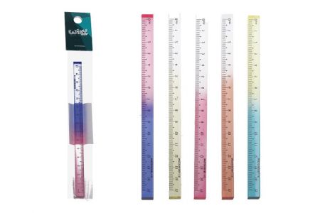 Pravítko 15 cm 3D barevné