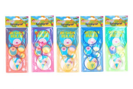 Sada kreslících šablon - spirograf