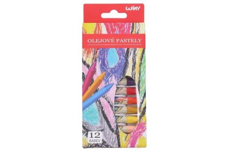 Olejové pastely 12 ks