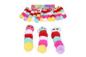 Klíčenka housenka barevná