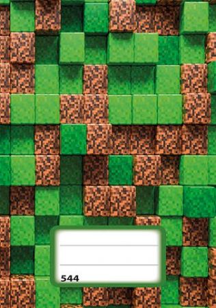 Sešit (544) A5 linkovaný, 40l, Pixel Cubes