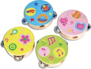 Bontempi Tamburína dětská dřevěná 12 cm