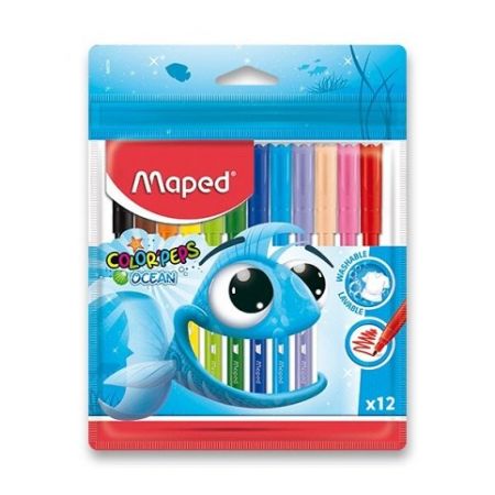 Dětské fixy Maped Color'Peps Ocean 12barev