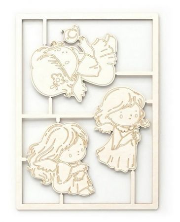 Dekorační kartonová ozdoba „malí andílci“