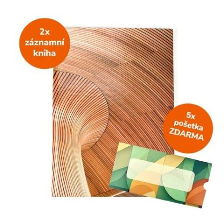 Akční set, záznamní knihy A4, linka, Dřevěná architektura