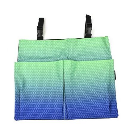 Kapsář na lavici OXY Ombre, modro-zelený