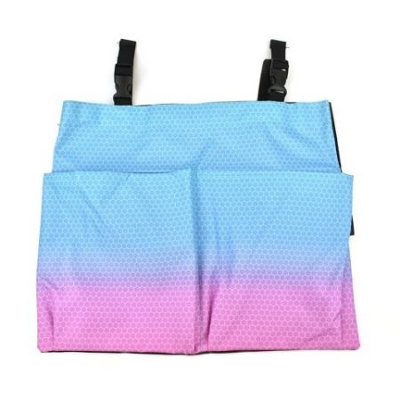 Kapsář na lavici OXY Ombre, růžovo-modrý