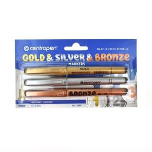 Sada popisovačů 2690 Centropen, zlatý, stříbrný, bronzový