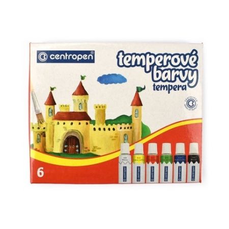 Temperové barvy 9550 Centropen, 12 ml, 6 ks