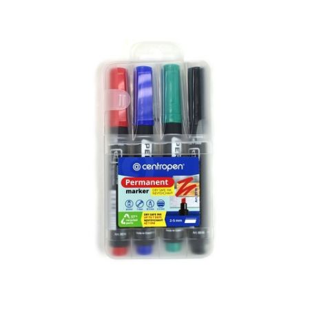 Značkovač 8516 Centropen, Permanent, sada 4 ks