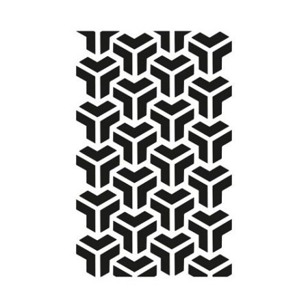 Šablona 3D kostky, 10 x 15 cm, plast