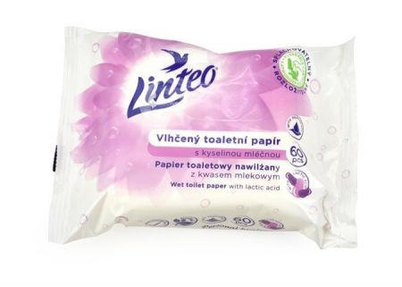 Toaletní papír Linteo, vlhčený, 60 ks