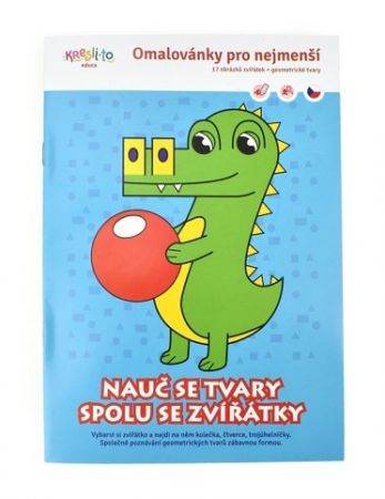 Omalovánka A5, Nauč se geometrické tvary spolu se zvířátky