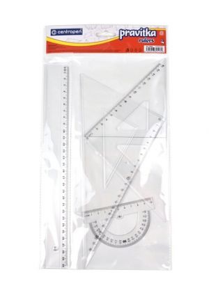 Sada pravítek Centropen 9500, 4 ks
