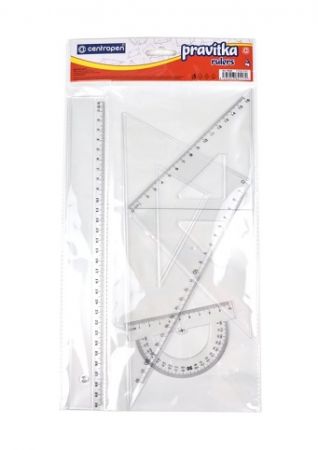 Sada pravítek Centropen 9500, 4 ks