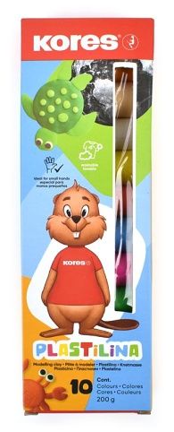 Plastelína Kores, 200 g, 10 barev
