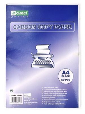 Uhlový papír A4 černý, 50 listů