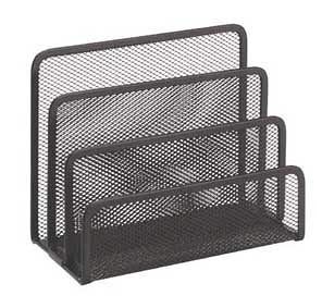 Drátěný stojánek na dopisy, černý