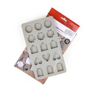 Silikonová odlévací forma, mini přívěsky, 5 motivů