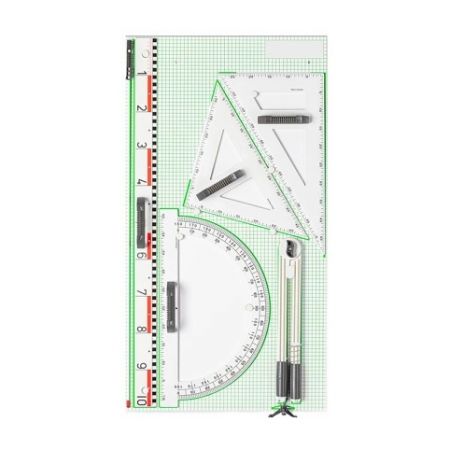 Sada rýsovacích potřeb na magnetické tabule Wissner