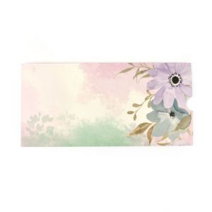 Obálka na peníze, květy, 5 ks