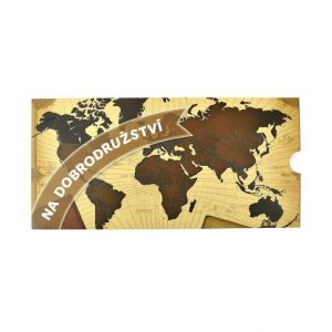 Obálka na peníze, mapa, s nápisem, 5 ks