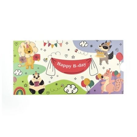 Obálka na peníze, zvířátka, 5 ks