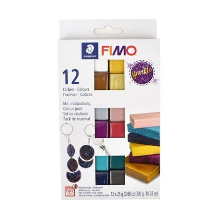Fimo Efekt Sparkle, sada 12 x 25 g