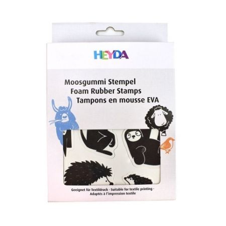 Sada pěnových razítek, zvířata, 15 ks