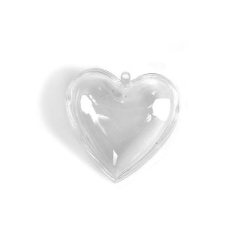 Plastové srdce, 8 cm, dvoudílné