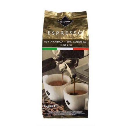 Zrnková káva Rioba Gold, 1 kg