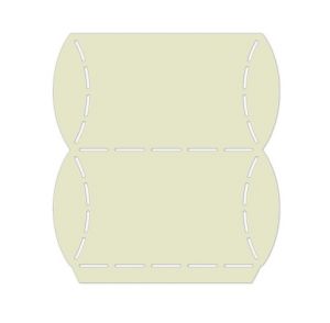 Šablona na krabičku, obdélník, 14 x 12,7 cm