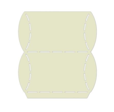 Šablona na krabičku, obdélník, 14 x 12,7 cm