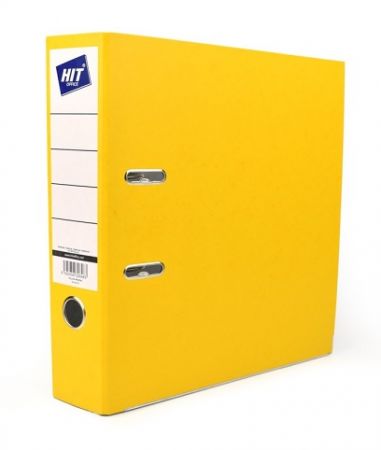 Pořadač pákový Hit Office, A4, 7,5 cm, žlutý
