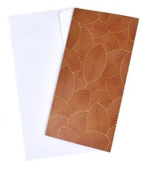 Obálka na peníze, 10 x 19,5 cm, bordó motiv