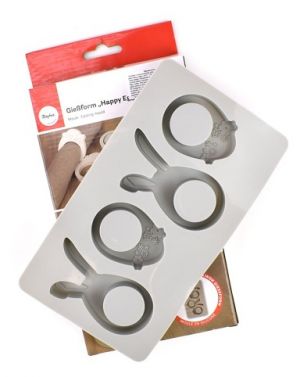 Silikonová odlévací forma, velikonoční dekorace, 4 motivy