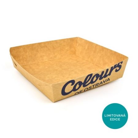 EKO miska, kraft, Colours Edition, 130 x 130 x 35 mm