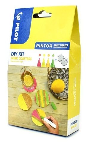 Pilot Pintor sada 4 ks, korkové podložky 6 ks