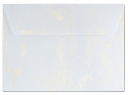Obálka C6 11,2x15,8 cm Mramor zlatá 120g
