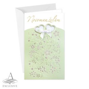 ARGUS Svatební přání s mašličkou 13-432Bc