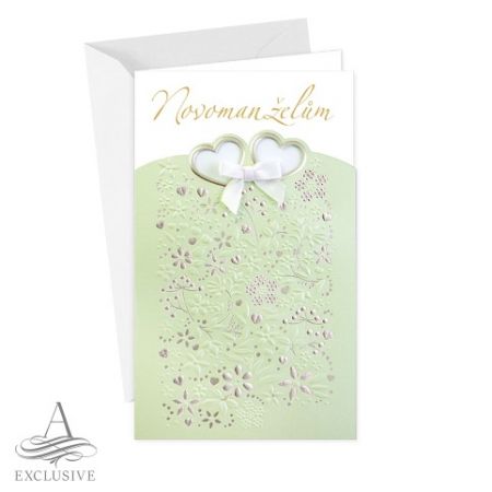ARGUS Svatební přání s mašličkou 13-432Bc