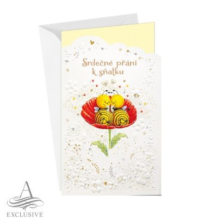 ARGUS Svatební přání s kapsou na peníze 13-6144c