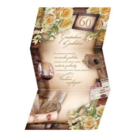 ARGUS Přání k 60. narozeninám 15-7057c60