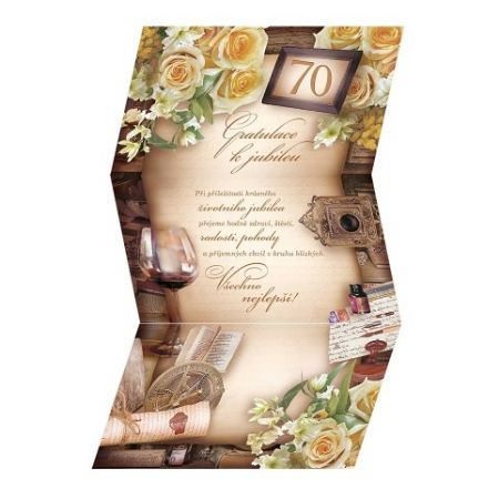 ARGUS Přání k 70. narozeninám 15-7057c70