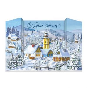 ARGUS Vánoční přání skládací 71-683c