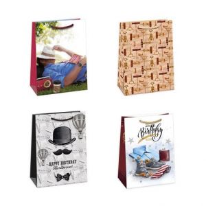 ARGUS Dárková papírová taška 23 x 32 cm mix 12 ks 07550004